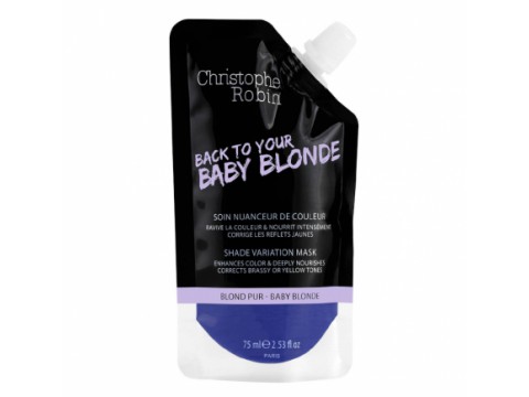 Christophe Robin SHADE VARIATION MASK - BABY BLONDE dažanti plaukų kaukė 75ml